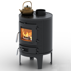 Чугунная печь-камин Ravan Monaco 7 кВт