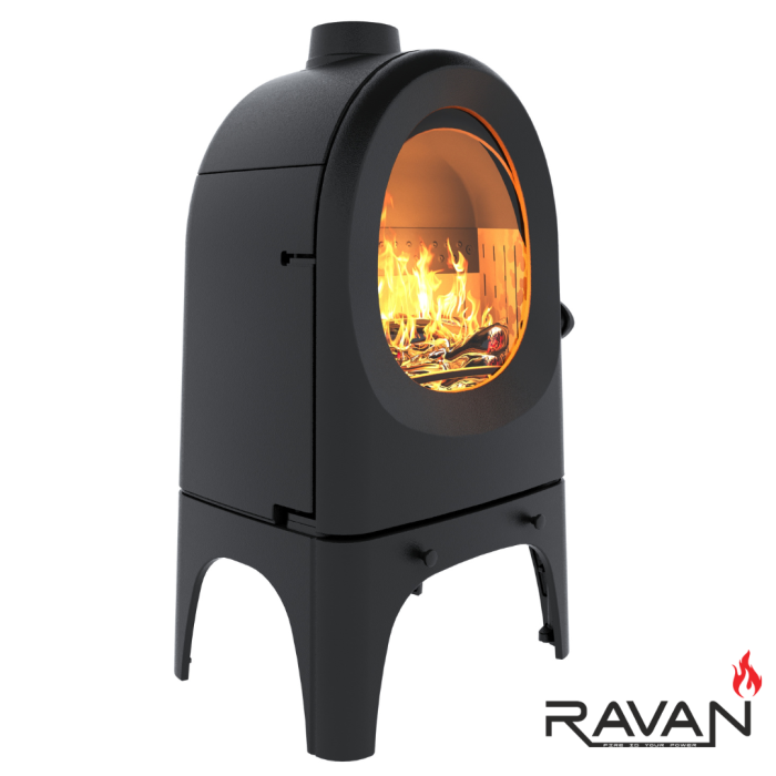 Чавунна піч-камін Ravan Onoma 9 кВт