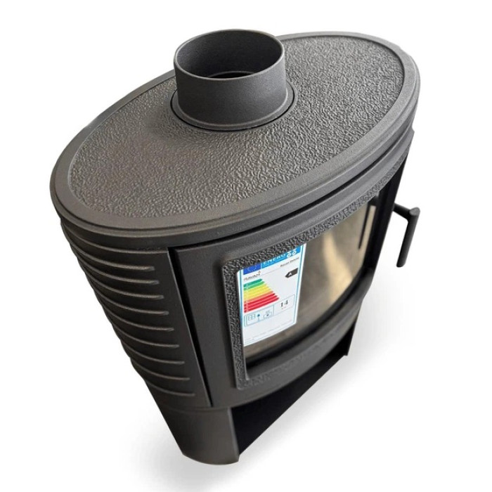 Чугунная печь-камин Ravan Deluxe 14 кВт