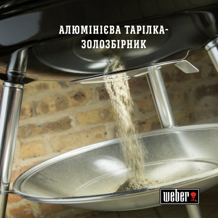 Вугільний гриль Weber Compact Kettle 47 см, чорний
